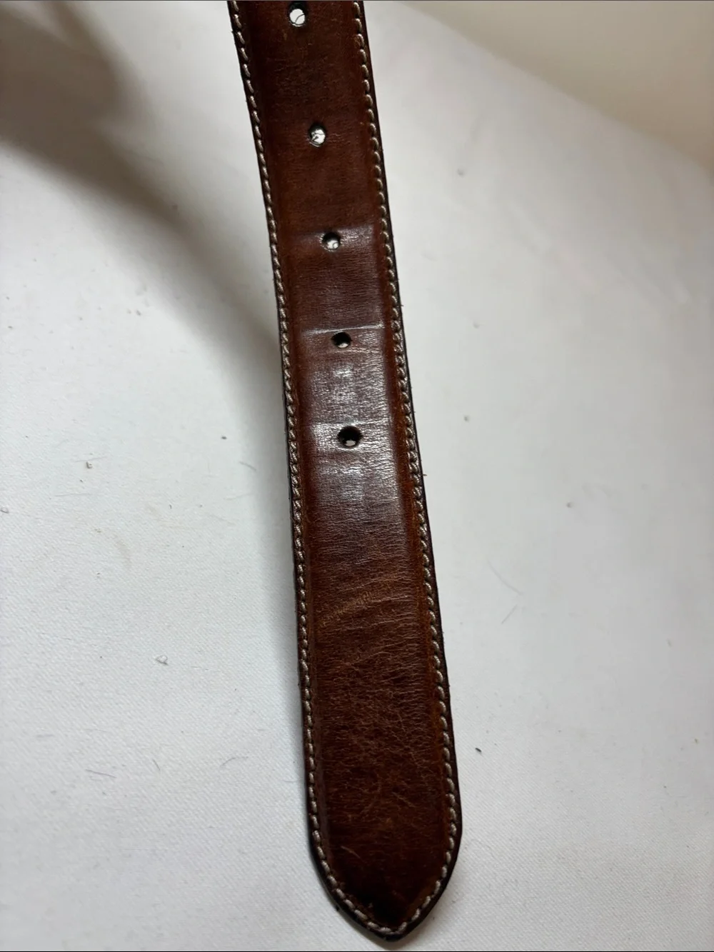 Eddie Bauer Brown Leather Belt Size 38